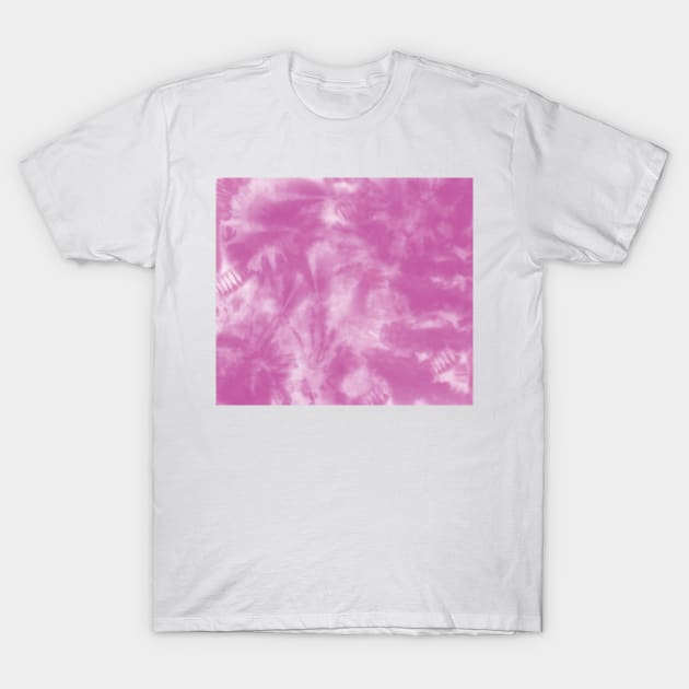 Pink Marble Acid Washed Tie Dye Pattern T-Shirt by FruitflyPie